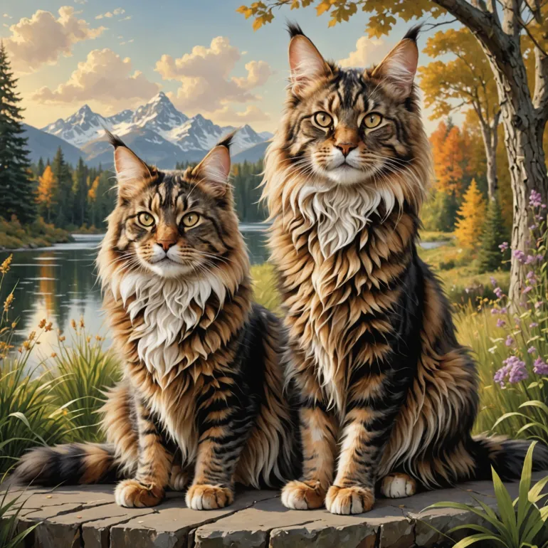 Самые большие кошки: величие Мейн-куна и Саваны