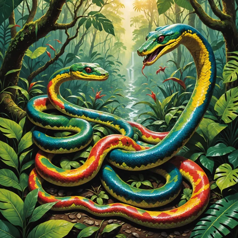 Самые красивые змеи: Королевская и радужный удав