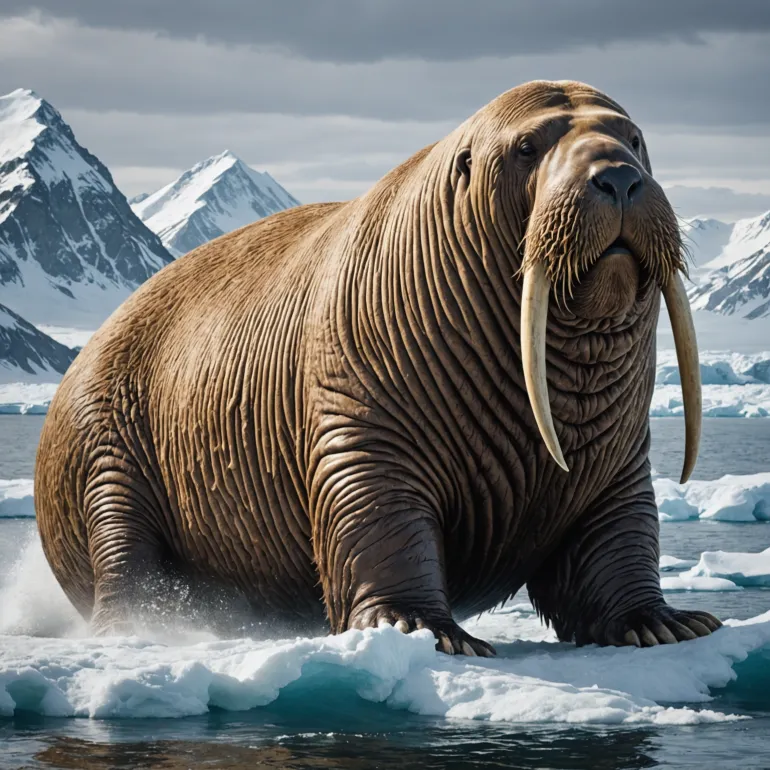 Самые большие моржи: Тихоокеанский гигант среди морских обитателей