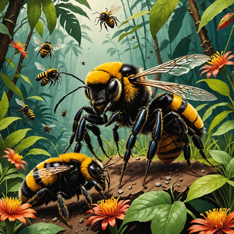 Самые ядовитые насекомые мира: Шмель-убийца и оса-тарантул