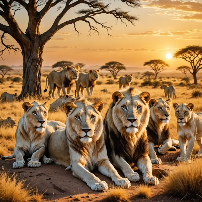 Самые редкие львы: Белый лев — загадка природы и символ выживания