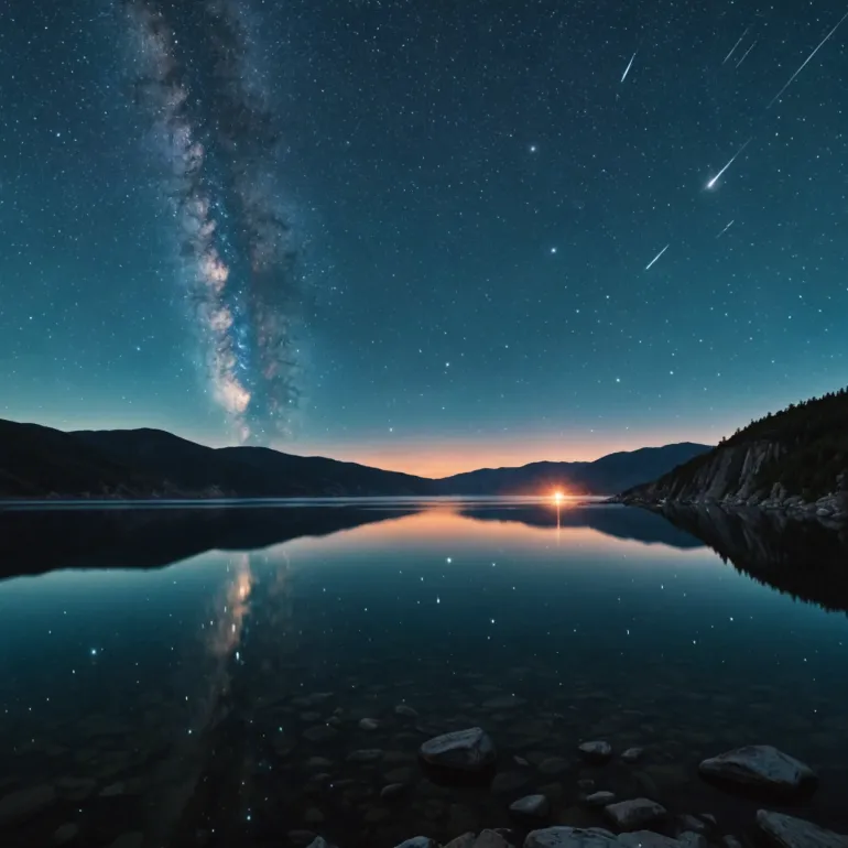 Самые красивые метеоритные дожди России: Персеиды над Байкалом
