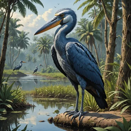 Китоглав: фото и факты о редкой птице — Королевская цапля Африки