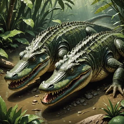 Самые большие крокодилы: Гребнистый и нильский — гиганты водного мира