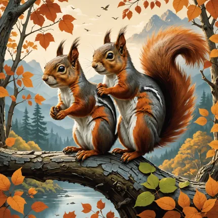 Самые красивые белки: Японская и летяга — удивительное путешествие в мир природы