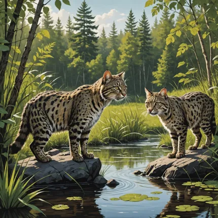 Самые опасные кошки России: Камышовый кот и рысь