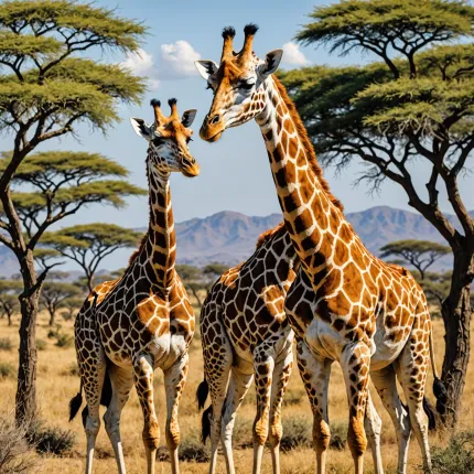Самые красивые жирафы: Сетчатый и масайский — удивительные обитатели саванны
