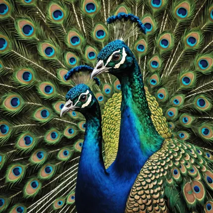 Самые красивые павлины: Индийский и яванский — исследуем великолепие природы