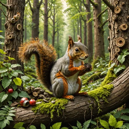 Самые умные белки: как обычная белка удивляет своим интеллектом