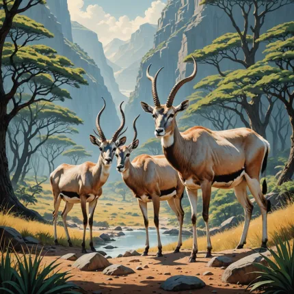 Самые редкие антилопы: знакомство с Аддаксом и Саолой