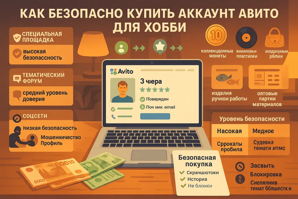 Как безопасно купить аккаунт Авито для хобби: советы по выбору и продаже аккаунтов