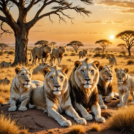 Самые редкие львы: Белый лев — загадка природы и символ выживания
